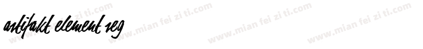 artifakt element reg字体转换